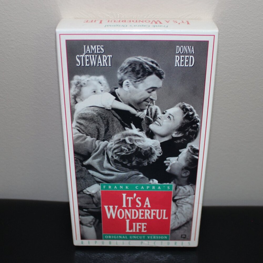 3/$55❤️new Frank Capra's Original Uncut IT'S A WONDERFUL LIFE 1993 VHS